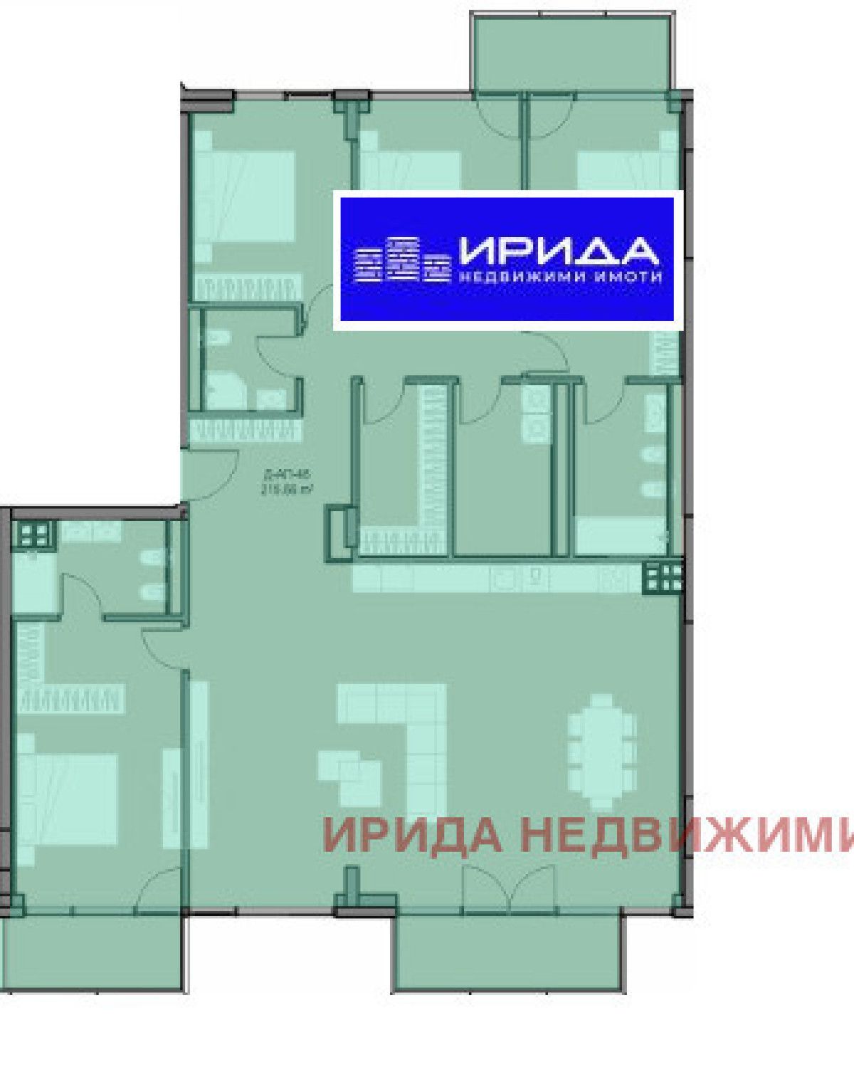Многостаен апартамент в София, Кръстова вада - 224 кв.м за 2154 €/кв.м - Снимка #1