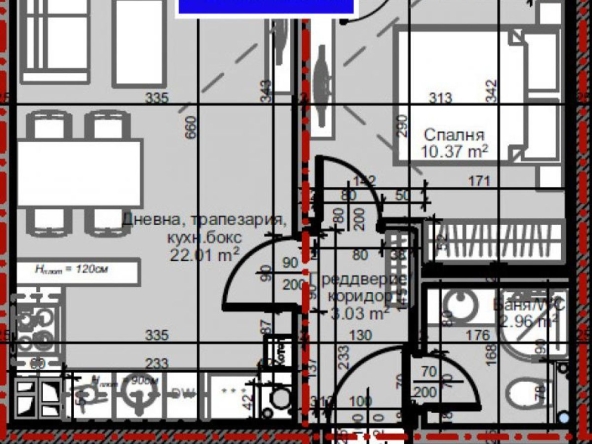 Двустаен апартамент в София, Младост 4 - 57 кв.м за 1978 €/кв.м - Снимка #1
