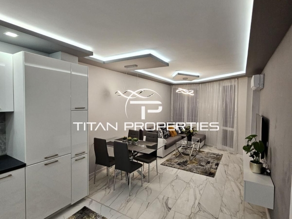 Дава се под наем Двустаен апартамент в Бургас, Меден рудник - зона А - 56 кв.м за 382.5 € - Снимка #1