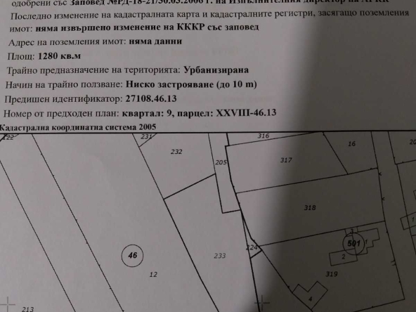 Парцел в Шабла - 1280 кв.м за 24 €/кв.м - Снимка #1