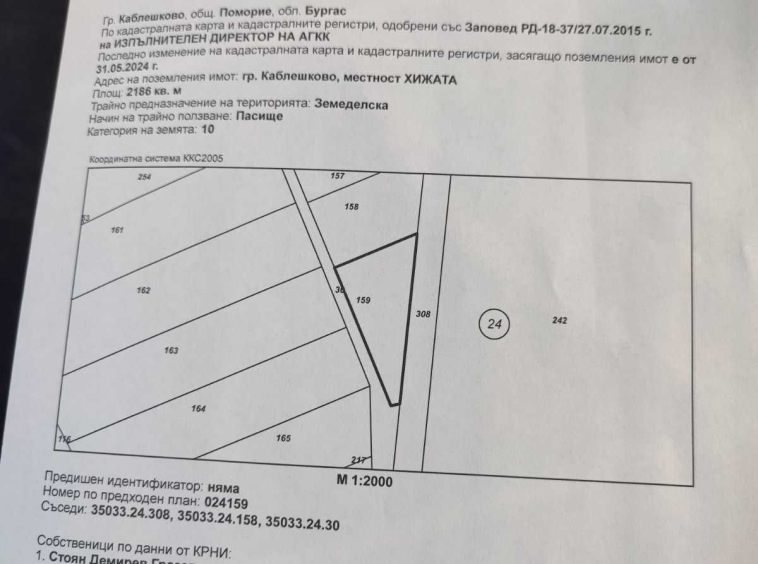 Парцел в Каблешково - 2186 кв.м за 0 €/кв.м - Снимка #1