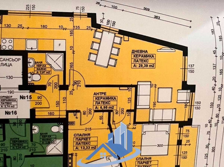 Тристаен апартамент в Благоевград, Еленово 2 - 94 кв.м за 866 €/кв.м - Снимка #1