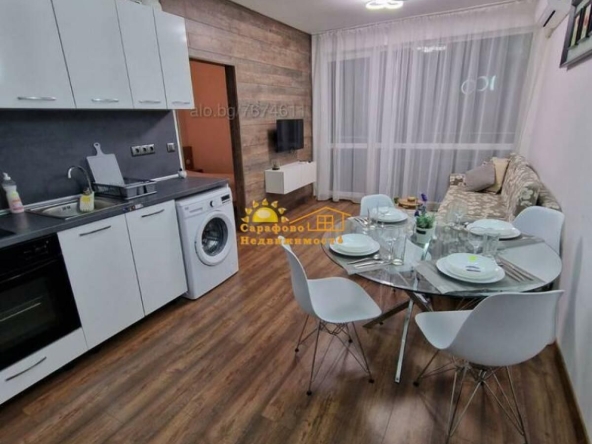 Дава се под наем Двустаен апартамент в Бургас, Сарафово - 50 кв.м за 331.5 € - Снимка #1