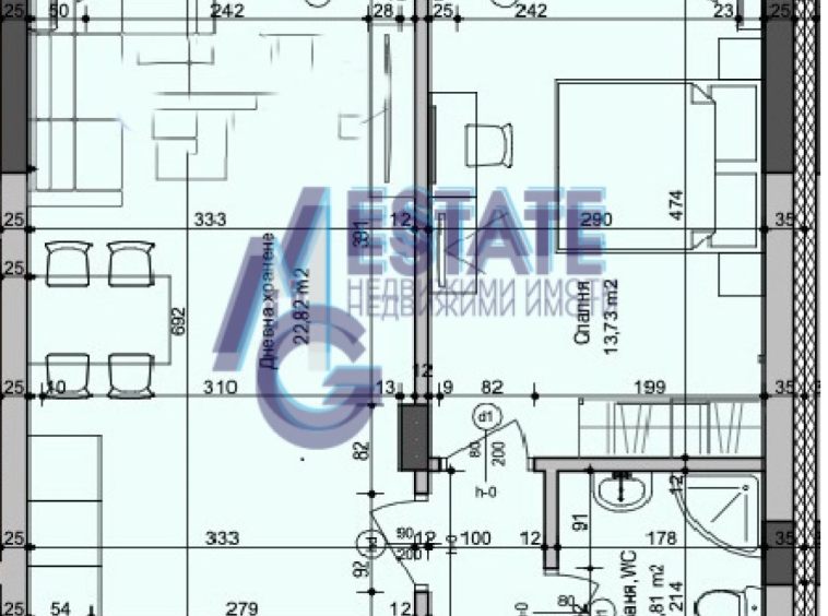 Двустаен апартамент в Бургас, Изгрев - 65 кв.м за 1339 €/кв.м - Снимка #1