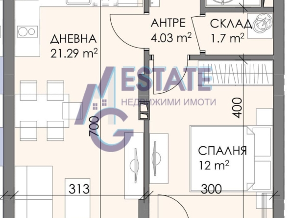 Двустаен апартамент в Бургас, Меден рудник - зона В - 64 кв.м за 550 €/кв.м - Снимка #1