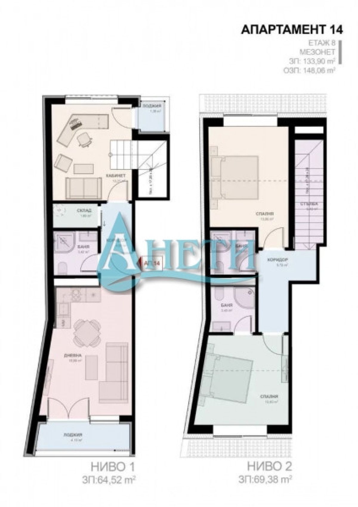 Многостаен апартамент в София, Сухата река - 148 кв.м за 1570 €/кв.м - Снимка #1