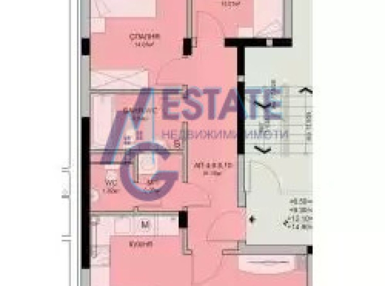 Тристаен апартамент в Бургас, Меден рудник - зона В - 115 кв.м за 753 €/кв.м - Снимка #1