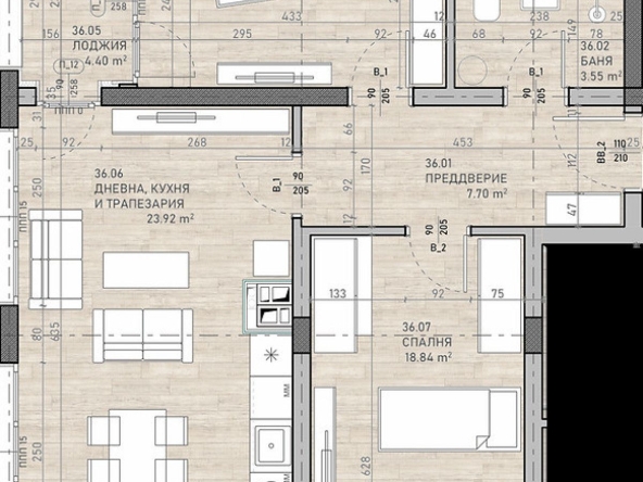 Тристаен апартамент в София, Сухата река - 115 кв.м за 1821 €/кв.м - Снимка #1