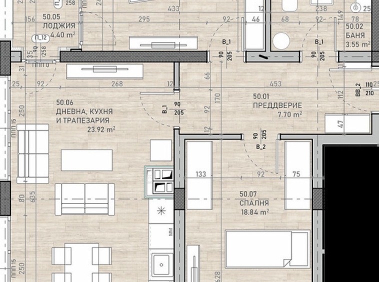 Тристаен апартамент в София, Сухата река - 115 кв.м за 1874 €/кв.м - Снимка #1