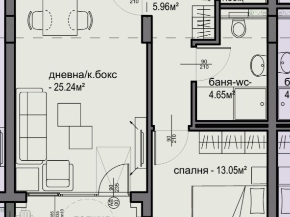 Двустаен апартамент в София, Люлин 5 - 73 кв.м за 1410 €/кв.м - Снимка #1
