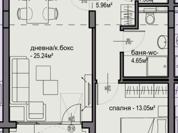 Двустаен апартамент в София, Люлин 5 - 73 кв.м за 1350 €/кв.м - Снимка #1