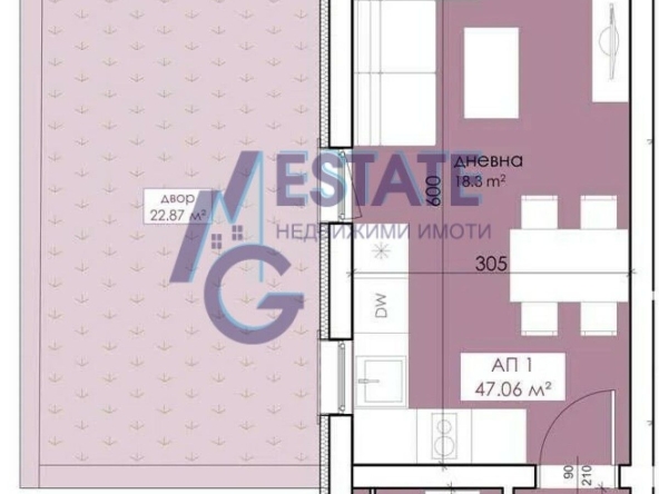 Едностаен апартамент в Созопол - 47 кв.м за 1532 €/кв.м - Снимка #1