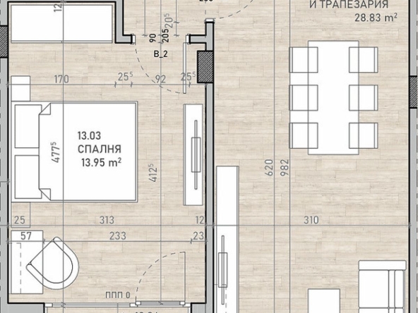 Двустаен апартамент в София, Сухата река - 82 кв.м за 1596 €/кв.м - Снимка #1
