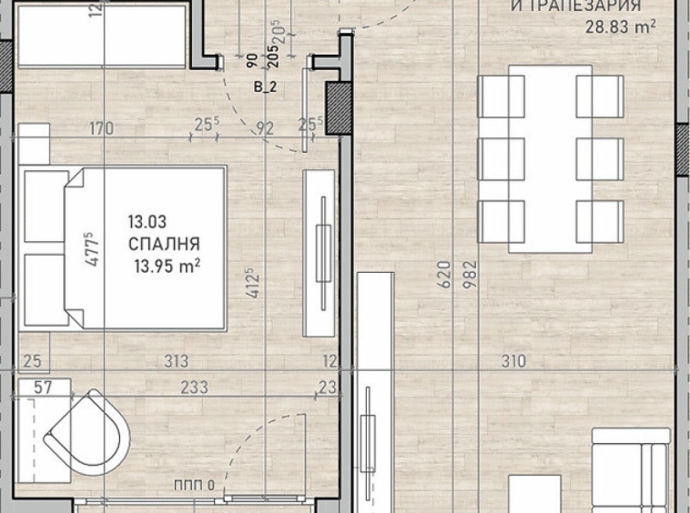 Двустаен апартамент в София, Сухата река - 82 кв.м за 1596 €/кв.м - Снимка #1