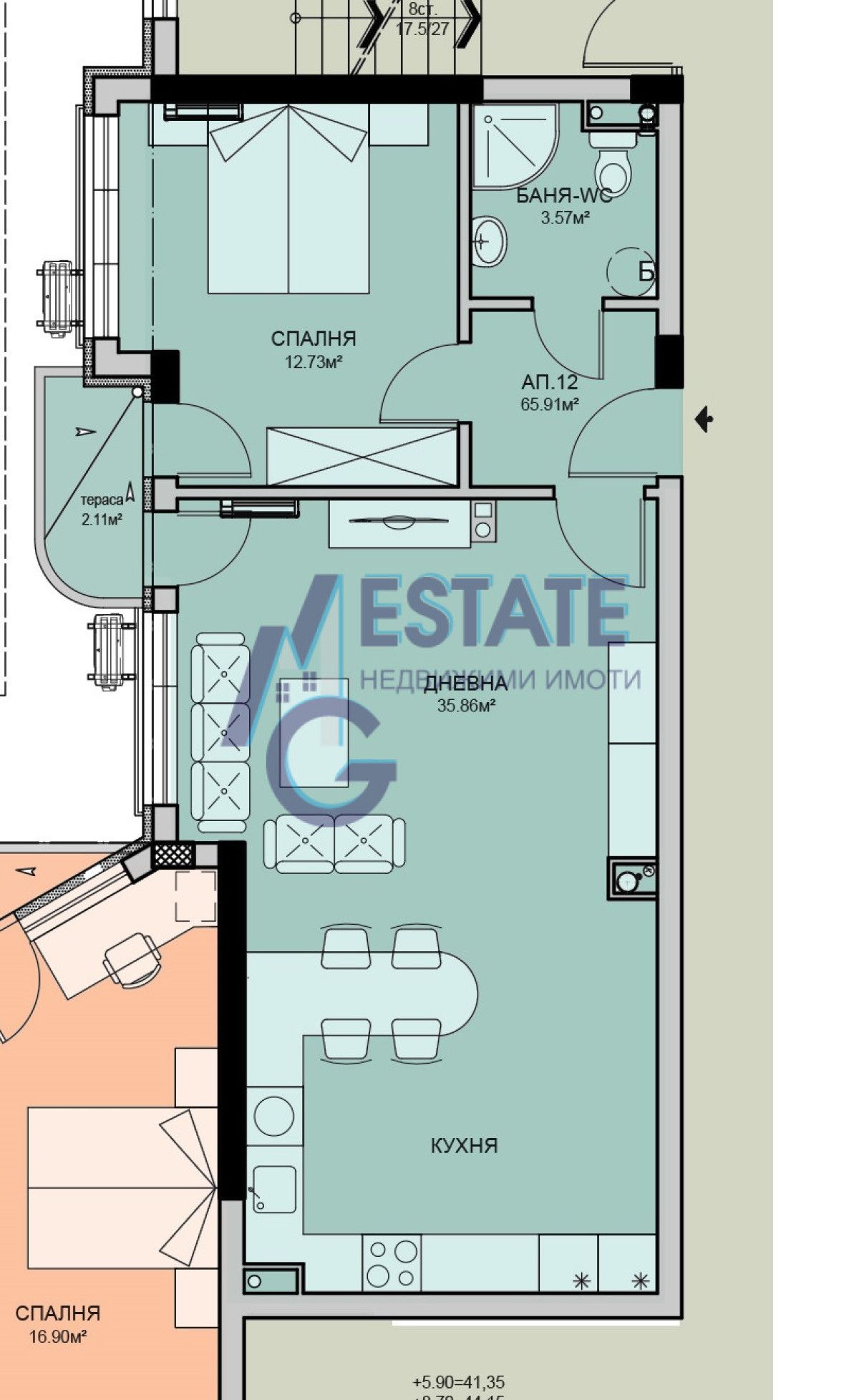 Двустаен апартамент в Бургас, Меден рудник - зона В - 82 кв.м за 754 €/кв.м - Снимка #1