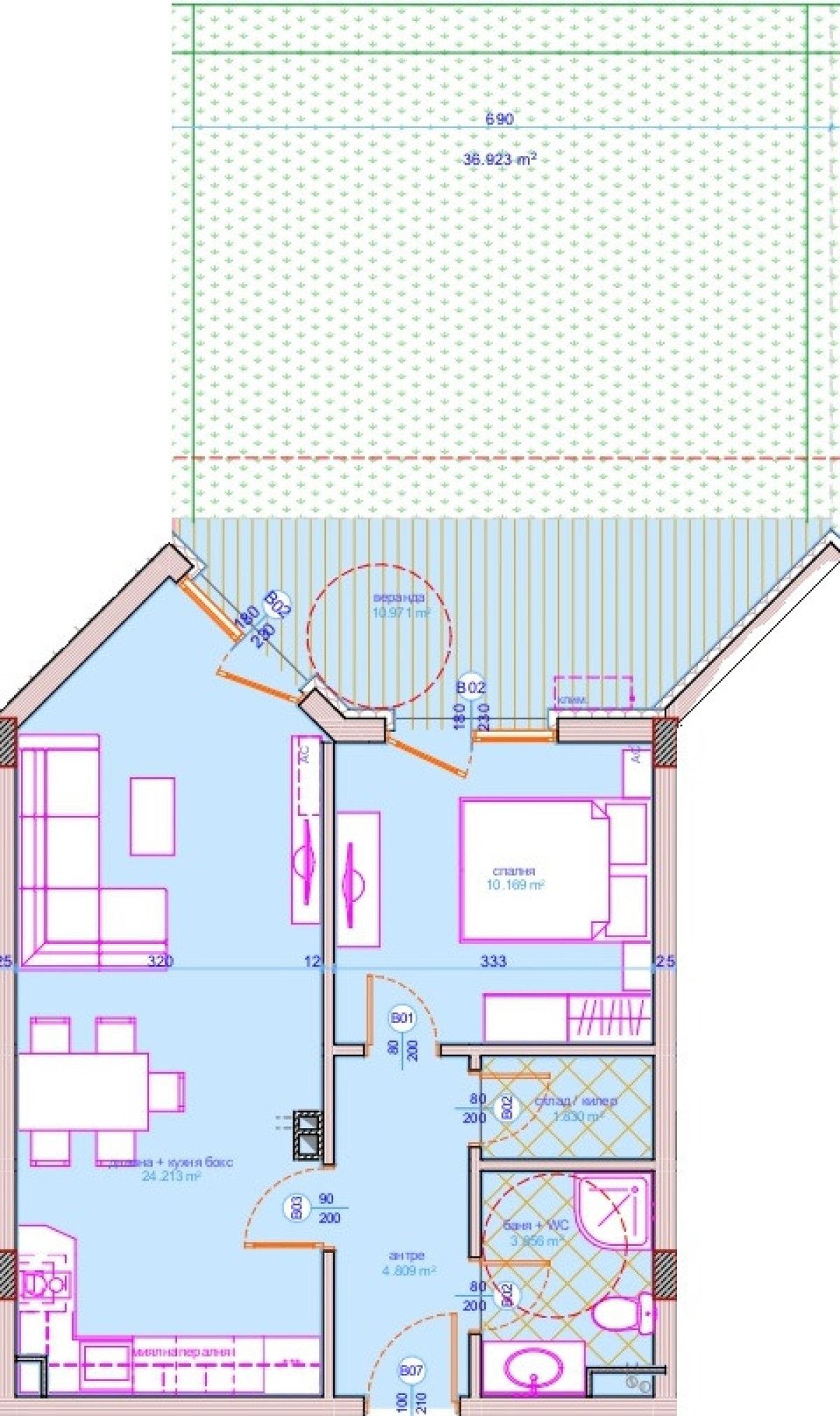 Двустаен апартамент в Бургас, Сарафово - 108 кв.м за 877 €/кв.м - Снимка #1