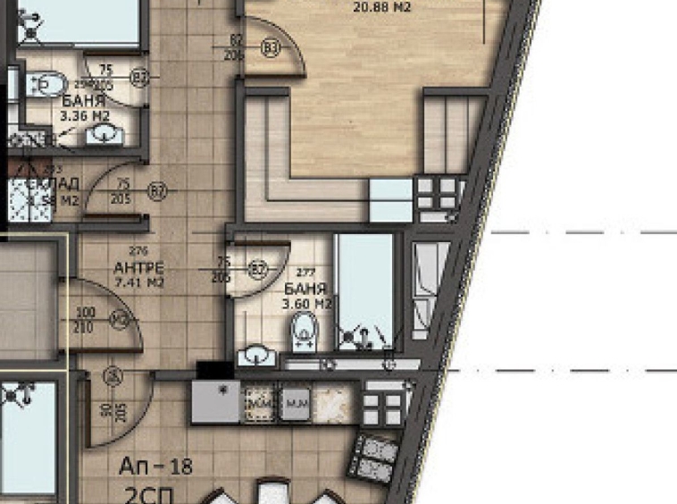 Тристаен апартамент в София, Левски - 118 кв.м за 1393 €/кв.м - Снимка #1