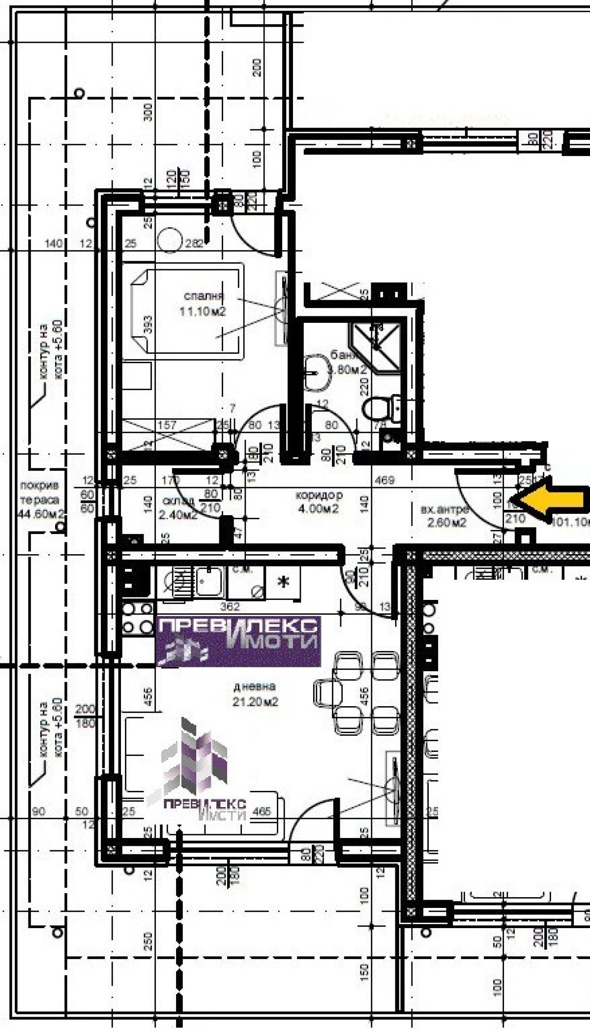 Двустаен апартамент в Пловдив, Беломорски - 113 кв.м за 787 €/кв.м - Снимка #1