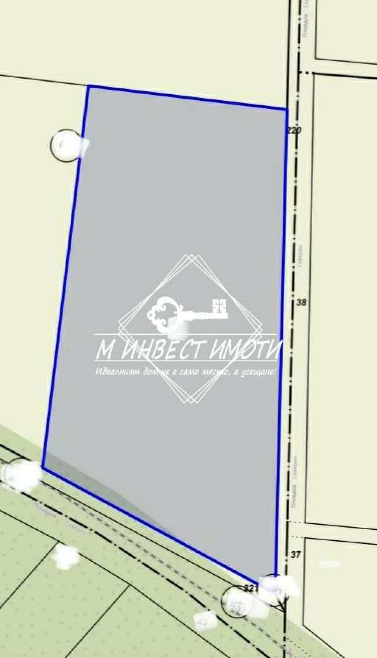 Парцел в Пловдив, Индустриална зона - Север - 15605 кв.м за 50 €/кв.м - Снимка #1