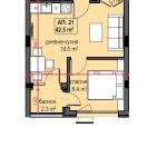 Двустаен апартамент в Приморско - 55 кв.м за 1157 €/кв.м - Снимка #1