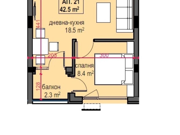 Двустаен апартамент в Приморско - 55 кв.м за 616 €/кв.м - Снимка #1