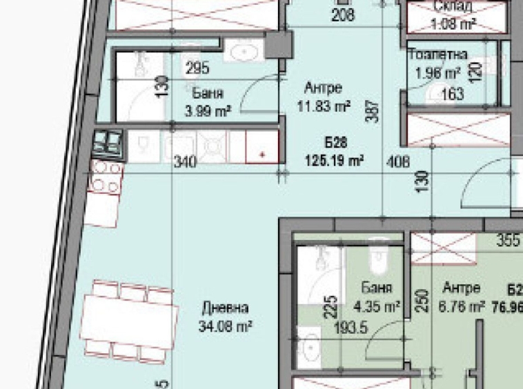 Тристаен апартамент в София, Подуяне - 126 кв.м за 1988 €/кв.м - Снимка #1