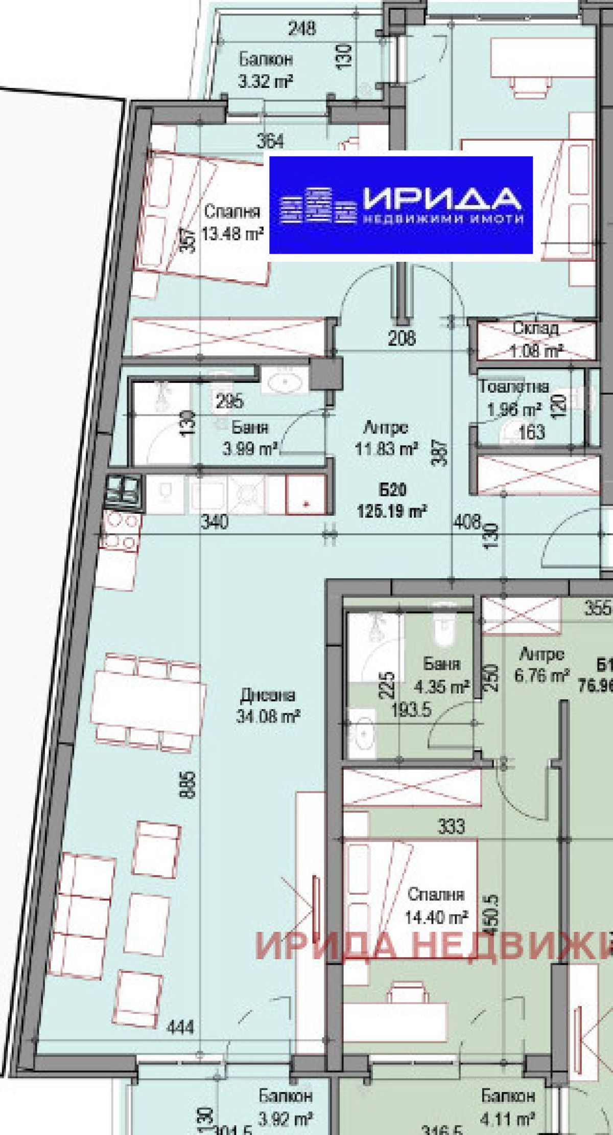 Тристаен апартамент в София, Подуяне - 126 кв.м за 1908 €/кв.м - Снимка #1