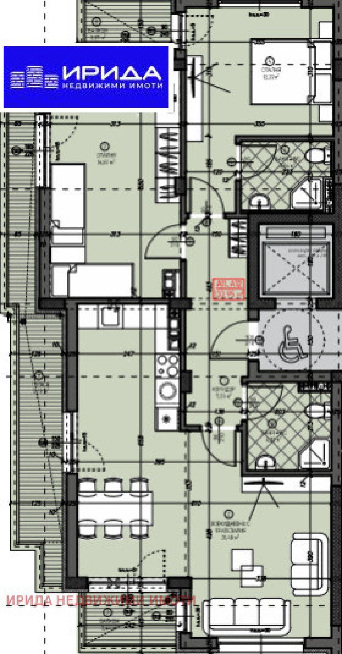 Тристаен апартамент в София, Левски В - 134 кв.м за 1700 €/кв.м - Снимка #1
