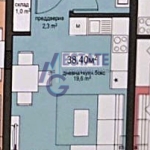 Едностаен апартамент в Бургас, Братя Миладинови - 45 кв.м за 915 €/кв.м - Снимка #1