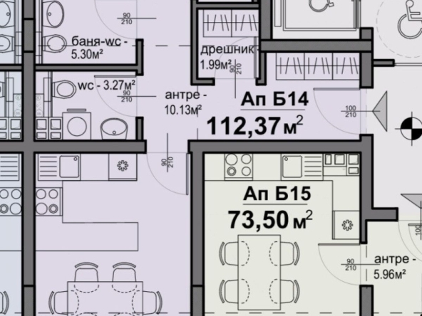 Тристаен апартамент в София, Люлин 5 - 112 кв.м за 1405 €/кв.м - Снимка #1