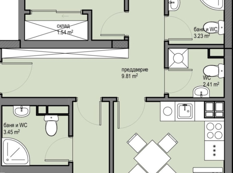 Многостаен апартамент в София, Красна поляна 2 - 122 кв.м за 1794 €/кв.м - Снимка #1