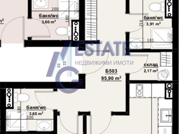 Тристаен апартамент в Бургас, Изгрев - 110 кв.м за 1582 €/кв.м - Снимка #1