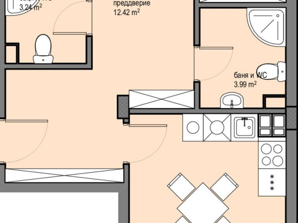 Тристаен апартамент в София, Красна поляна 2 - 105 кв.м за 1750 €/кв.м - Снимка #1