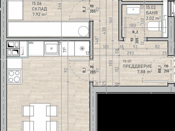 Тристаен апартамент в София, Сухата река - 125 кв.м за 1671 €/кв.м - Снимка #1