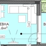Едностаен апартамент в Бургас, Сарафово - 53 кв.м за 1242 €/кв.м - Снимка #1