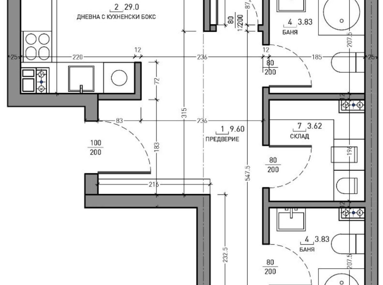 Тристаен апартамент в София, Малинова долина - 131 кв.м за 1774 €/кв.м - Снимка #1