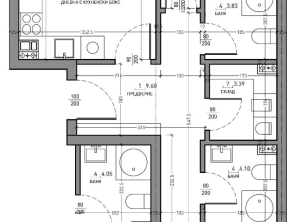 Тристаен апартамент в София, Малинова долина - 118 кв.м за 2071 €/кв.м - Снимка #1