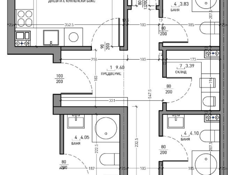 Тристаен апартамент в София, Малинова долина - 118 кв.м за 2071 €/кв.м - Снимка #1