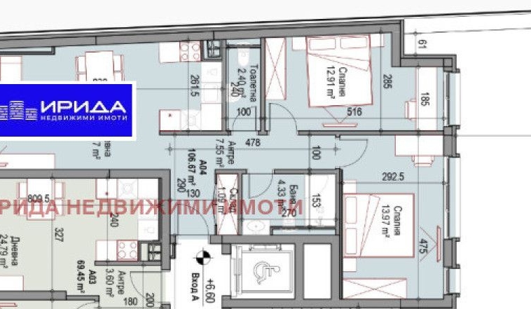 Тристаен апартамент в София, Подуяне - 107 кв.м за 2142 €/кв.м - Снимка #1
