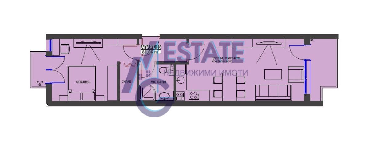 Двустаен апартамент в Бургас, Братя Миладинови - 81 кв.м за 1702 €/кв.м - Снимка #1