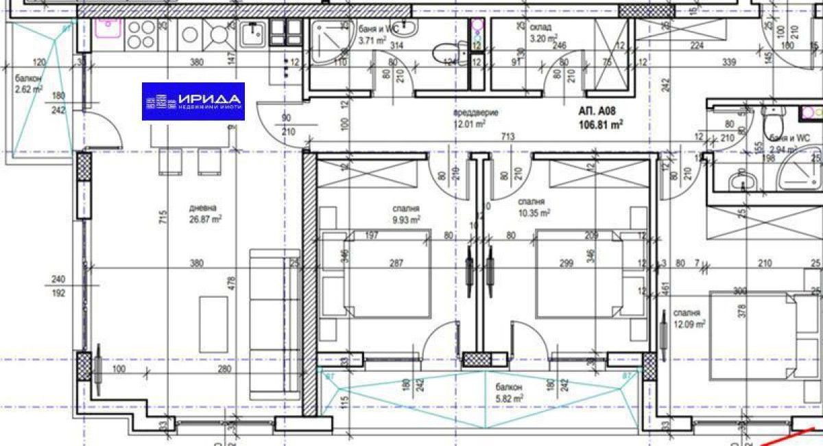 Многостаен апартамент в София, Красна поляна 2 - 123 кв.м за 1688 €/кв.м - Снимка #1