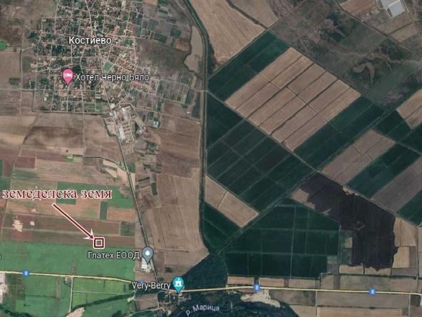Земеделски имот в с. Костиево, Област Пловдив -  кв.м за 1339 €/дка - Снимка #1