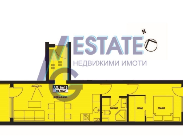 Двустаен апартамент в Поморие - 69 кв.м за 1150 €/кв.м - Снимка #1