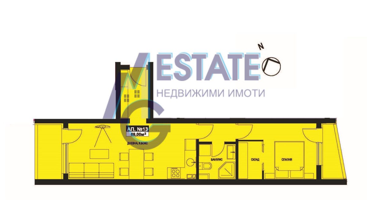 Двустаен апартамент в Поморие - 69 кв.м за 1150 €/кв.м - Снимка #1