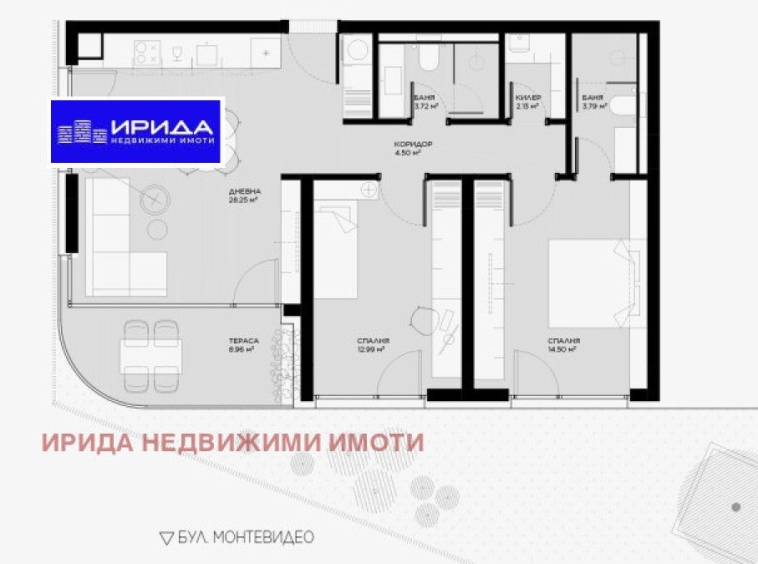 Тристаен апартамент в София, Овча купел - 111 кв.м за 1786 €/кв.м - Снимка #1