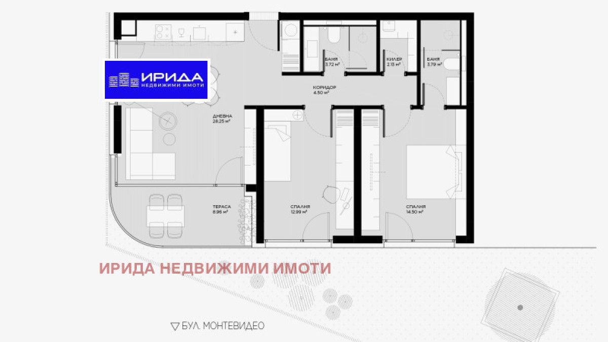 Тристаен апартамент в София, Овча купел - 111 кв.м за 1786 €/кв.м - Снимка #1
