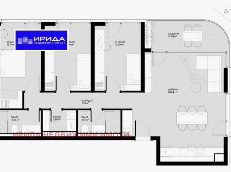 Многостаен апартамент в София, Овча купел - 156 кв.м за 1881 €/кв.м - Снимка #1