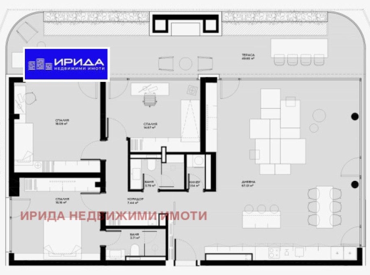 Многостаен апартамент в София, Овча купел - 245 кв.м за 1651 €/кв.м - Снимка #1