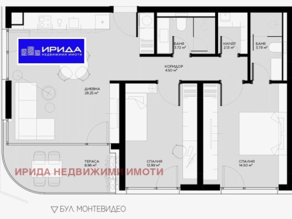 Тристаен апартамент в София, Овча купел - 111 кв.м за 1793 €/кв.м - Снимка #1