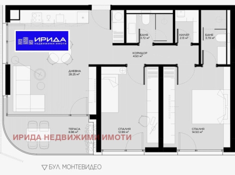 Тристаен апартамент в София, Овча купел - 111 кв.м за 1793 €/кв.м - Снимка #1